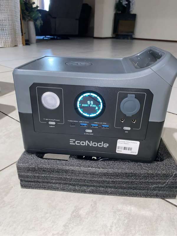 EcoNode Node -700W/1400W 384WH LifePo4 Portable Power Station -UPS Inverter