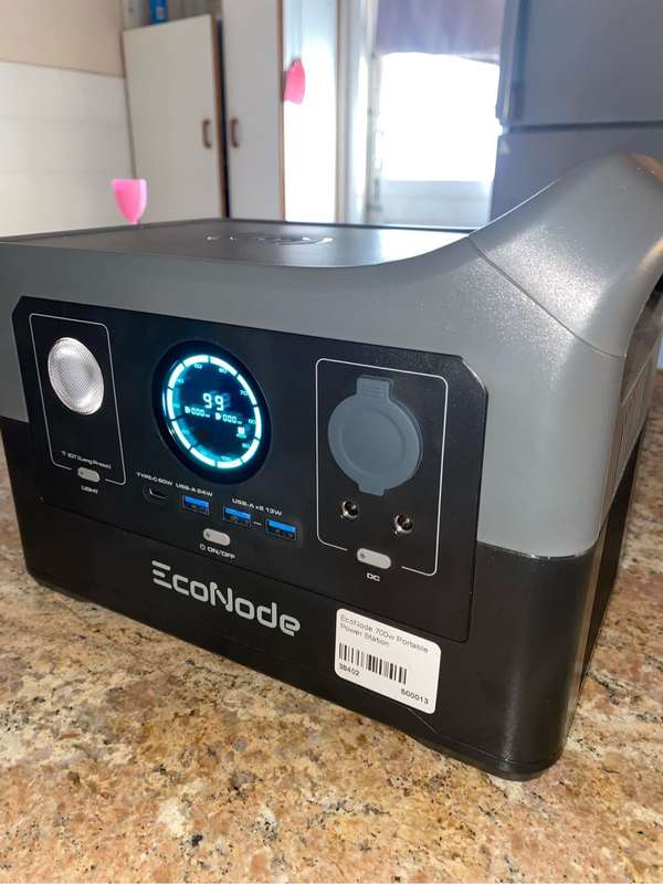 EcoNode Node -700W/1400W 384WH LifePo4 Portable Power Station -UPS Inverter