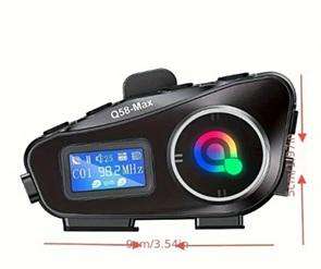 Q58 ADVANCED MOTORCYCLE HELMET WIRELESS RADIO MULTI-SCENE MIXED MUSIC SHARING RADIO 500 METERS