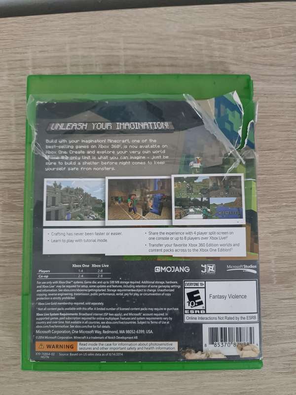 Minecraft XBOX One Game Disc
