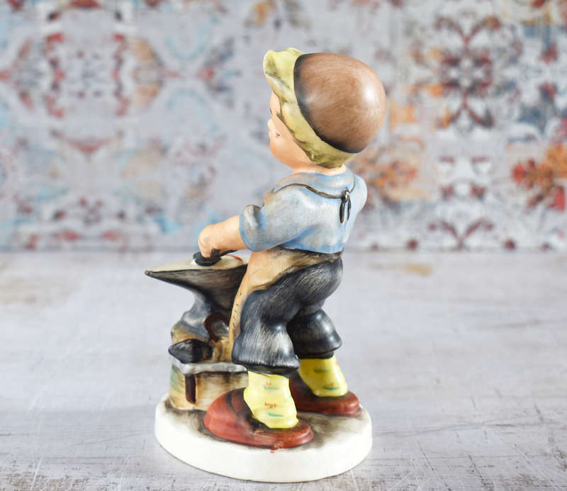 Friedel West Germany Bavaria Vintage Blacksmith Boy Figurine