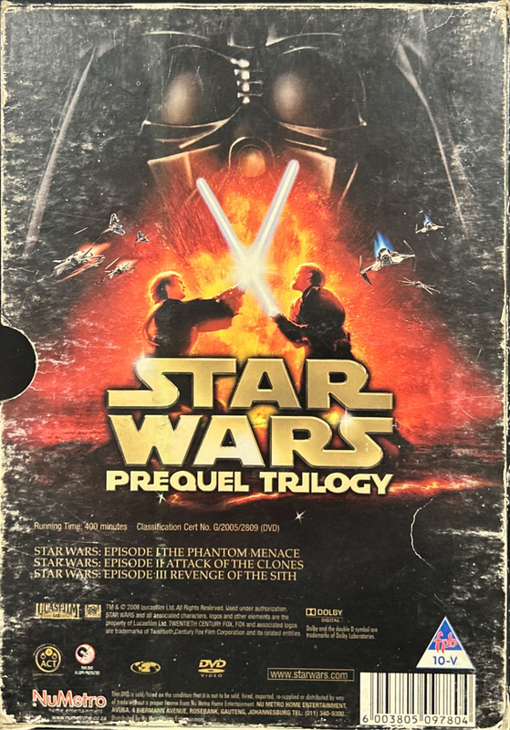 Star Wars DVD Boxset (Trilogy and Prequel Trilogy) Episodes l-Vl
