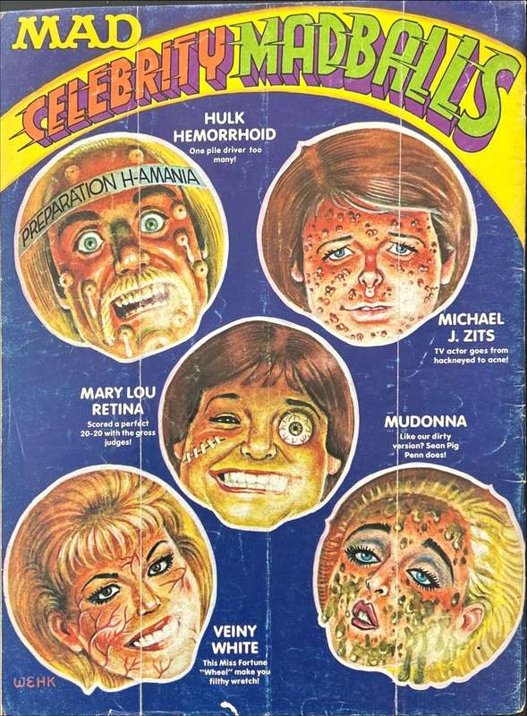 Mad Head of the Year No. 269 March 1987