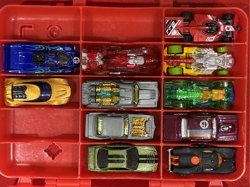 Hot Wheels Carry Case and 11 Cars