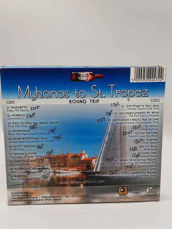 Compiled By Vassili Tsilichristos  Round Trip - Mykonos To St. Tropez 2cd
