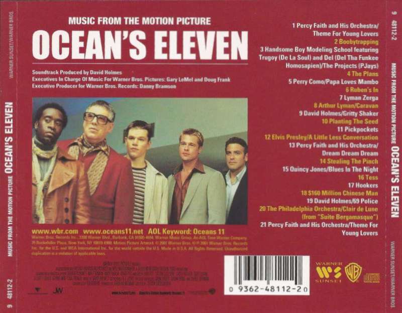 Music From The Motion Picture Ocean's Eleven  CD (Compilation),