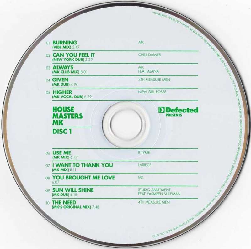 Discogshttps://www.discogs.com  ...MK  House Masters (2011, 2CD)