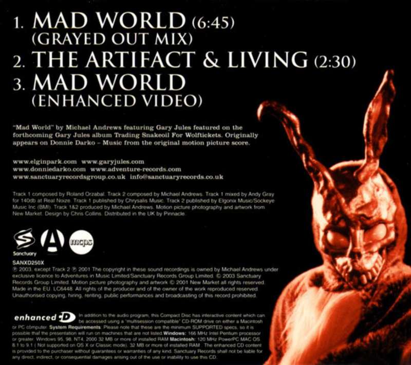 Michael Andrews Featuring Gary Jules  Mad World
