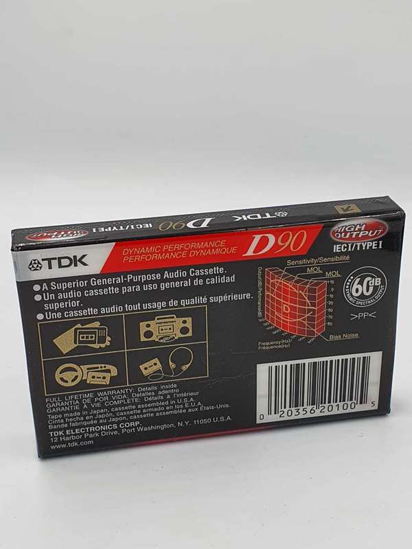 TDK D90 Cassette Sealed