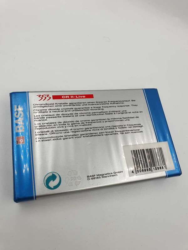 BASF 353 CR II-Live 75 Chrome Type II Blank Audio Cassette - 1994