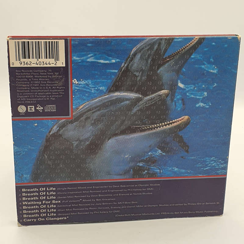 Erasure  Breath Of Life  CD (Black print, Maxi-Single), 1992