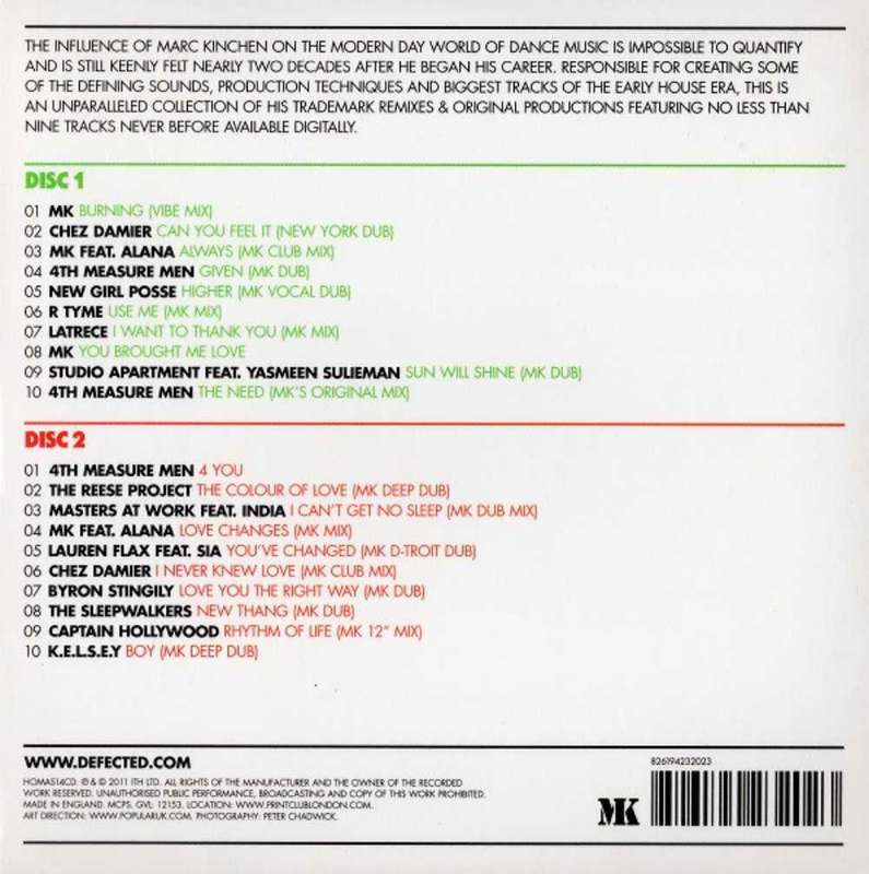 Discogshttps://www.discogs.com  ...MK  House Masters (2011, 2CD)