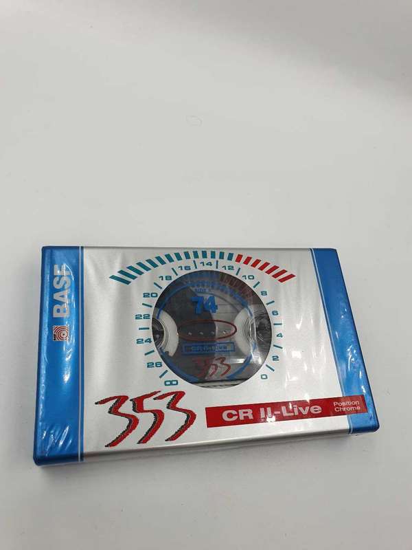 BASF 353 CR II-Live 75 Chrome Type II Blank Audio Cassette - 1994