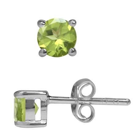 Sterling silver earrings - PERIDOT