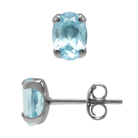 Sterling silver earrings - BLUE TOPAZ