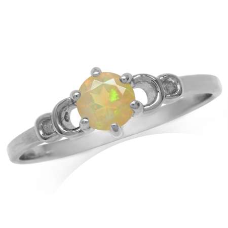 Sterling silver ring - ETHIOPIAN OPAL (size 8.25 / Q)