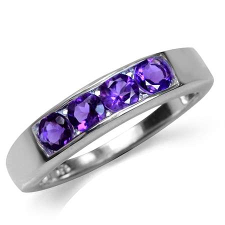Sterling silver ring - AMETHYST (size 6.25 / M half)