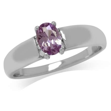 Sterling silver ring - Created ALEXANDRITE (size 9.25 / S)