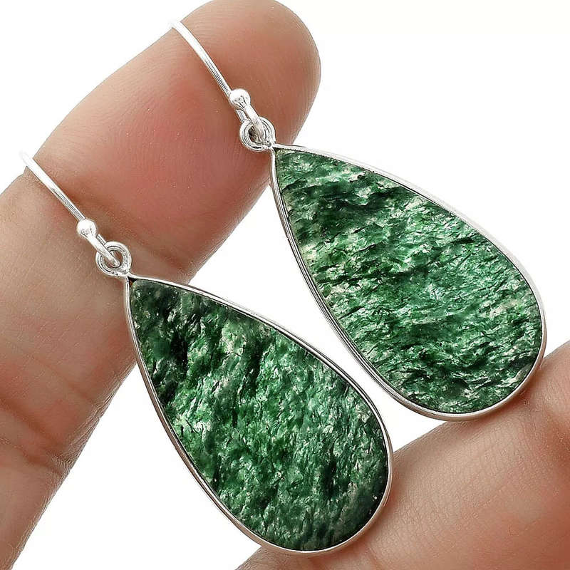 Sterling silver earrings - AVENTURINE
