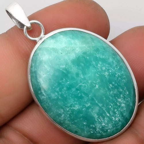 Sterling silver pendant - AMAZONITE