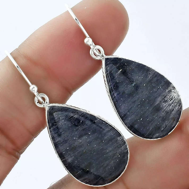 Sterling silver earrings - SODALITE