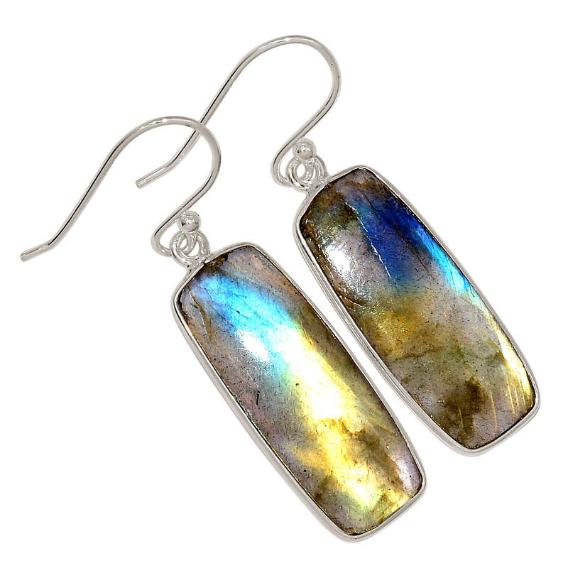 Sterling silver earrings - LABRADORITE