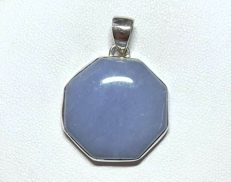 Sterling silver pendant - ANGELITE
