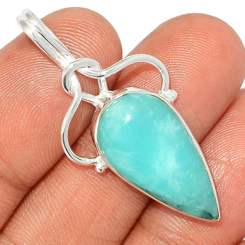 Sterling silver pendant - SMITHSONITE