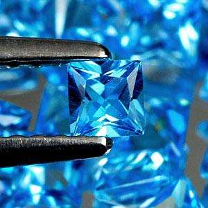 SWISS BLUE TOPAZ squares - sold individually