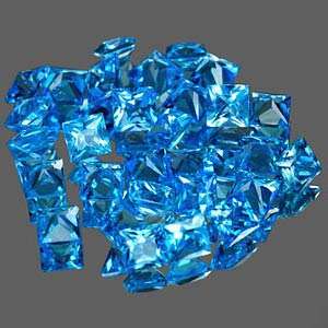 SWISS BLUE TOPAZ squares - sold individually