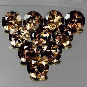 7mm round SMOKY QUARTZ - sold individually