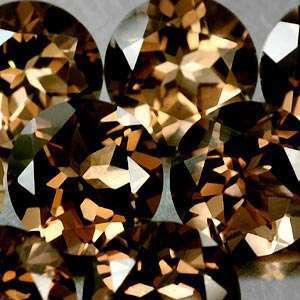 7mm round SMOKY QUARTZ - sold individually