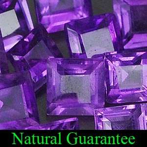 2.5mm square AMETHYST - sold individually