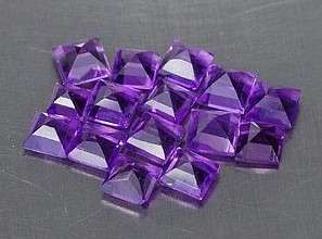 2.5mm square AMETHYST - sold individually