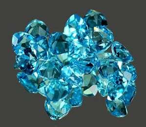 SWISS BLUE TOPAZ trillions - sold individually