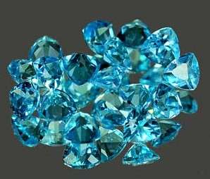 SWISS BLUE TOPAZ trillions - sold individually