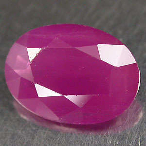 0.85ct Pink red RUBY oval
