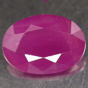 0.85ct Pink red RUBY oval