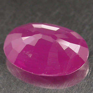 0.85ct Pink red RUBY oval