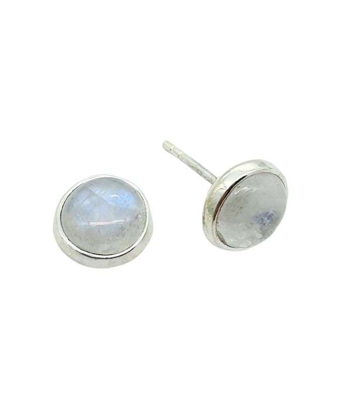 Sterling silver earrings - RAINBOW MOONSTONE