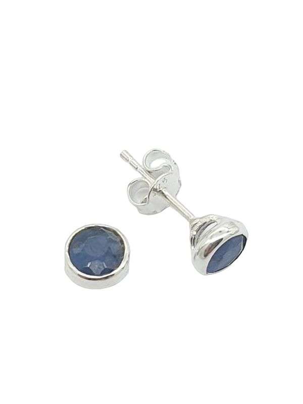Sterling silver earrings - SAPPHIRE