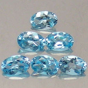 SWISS BLUE TOPAZ ovals - sold individually