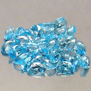 SWISS BLUE TOPAZ ovals - sold individually