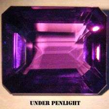 10.92ct AMETHYST octagon (colour shift)