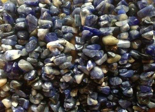 Natural SODALITE chipstrand +-90cm
