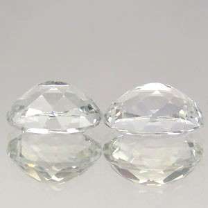 9.85ctw WHITE TOPAZ oval set