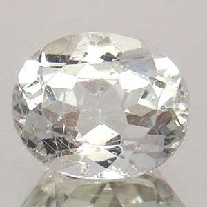 5.86ct WHITE TOPAZ oval