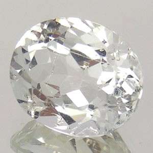 5.86ct WHITE TOPAZ oval