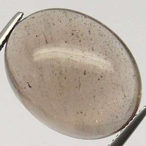 20.52ct SMOKY QUARTZ oval cabochon
