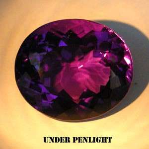 30.68ct AMETHYST oval (colour shift)